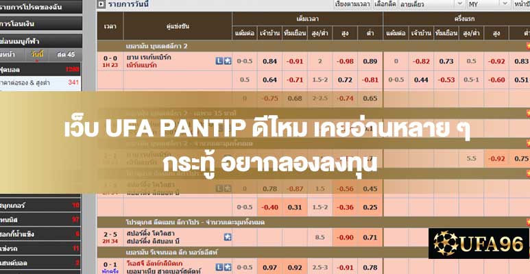 เว็บ UFA PANTIP ดีไหม