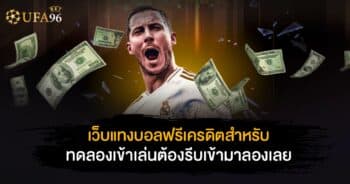 เว็บแทงบอล ฟรีเครดิต